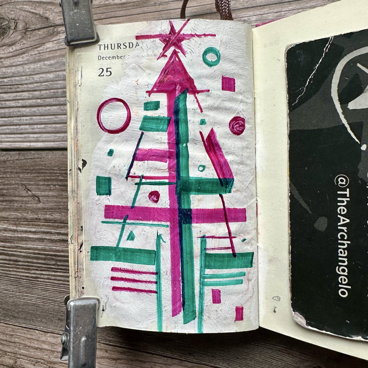 TheArchangelo's tweet photo. Day 359 of #365
#TheArchangelo #archangelocrelencia #photonnmo #photon_nmo #dailysketch
#sketchbook #minisketchbook #draweveryday #ded2025 #illustration #penandink #calligraphypen #highlighter #monteverdeink #kuretakezig https://t.co/Qs2QUZnhKO