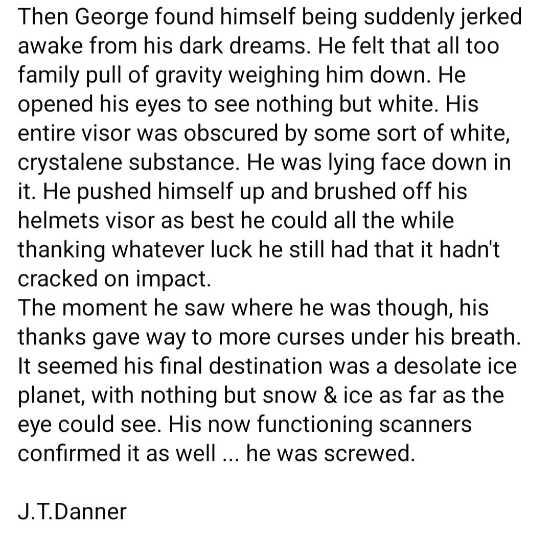 JTDanneWriter's tweet image. #vss365 #survive #WritingCommunity
The Adventures of George the Astronaut (Part 2)