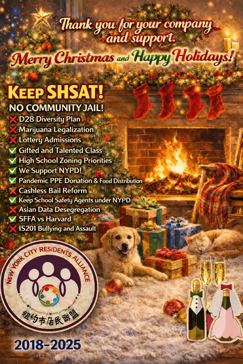 Merry Christmas and Happy Holidays to all the parents, students and friends <a href="/NYCRA_official/">NYCRA</a> , thank you for your company and support!