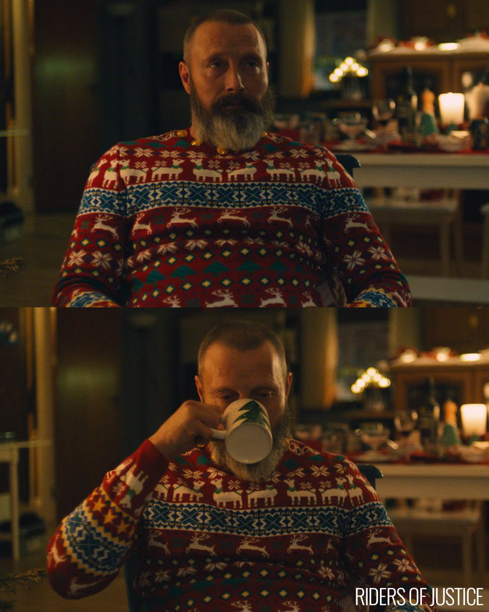 Revenge is a dish best served in an ugly Christmas sweater. Merry Christmas from the Riders of Justice🎅