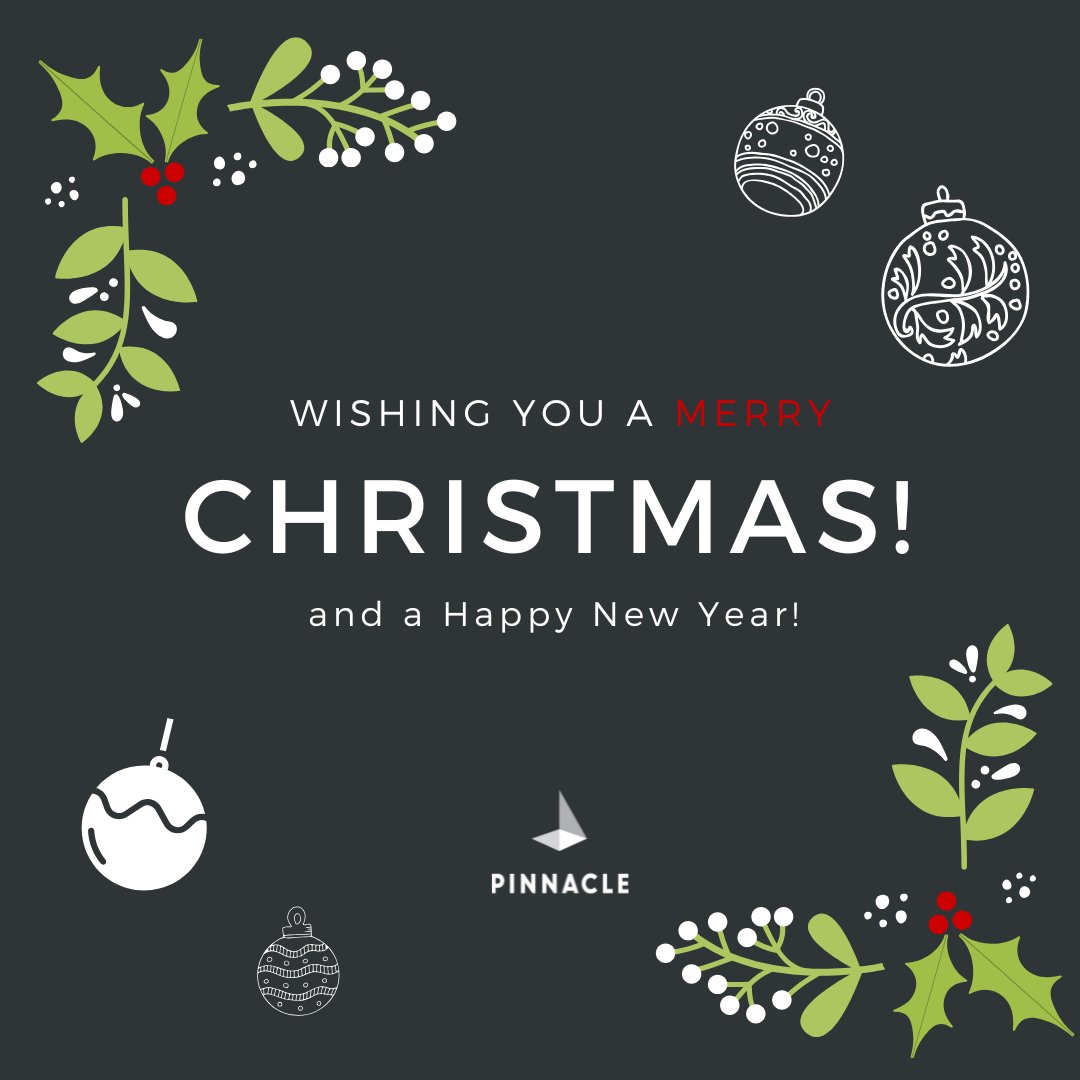 Merry Christmas from all of us at Pinnacle! 🎄 Thank you to our team, customers, and partners for a great year. We’re grateful for you!