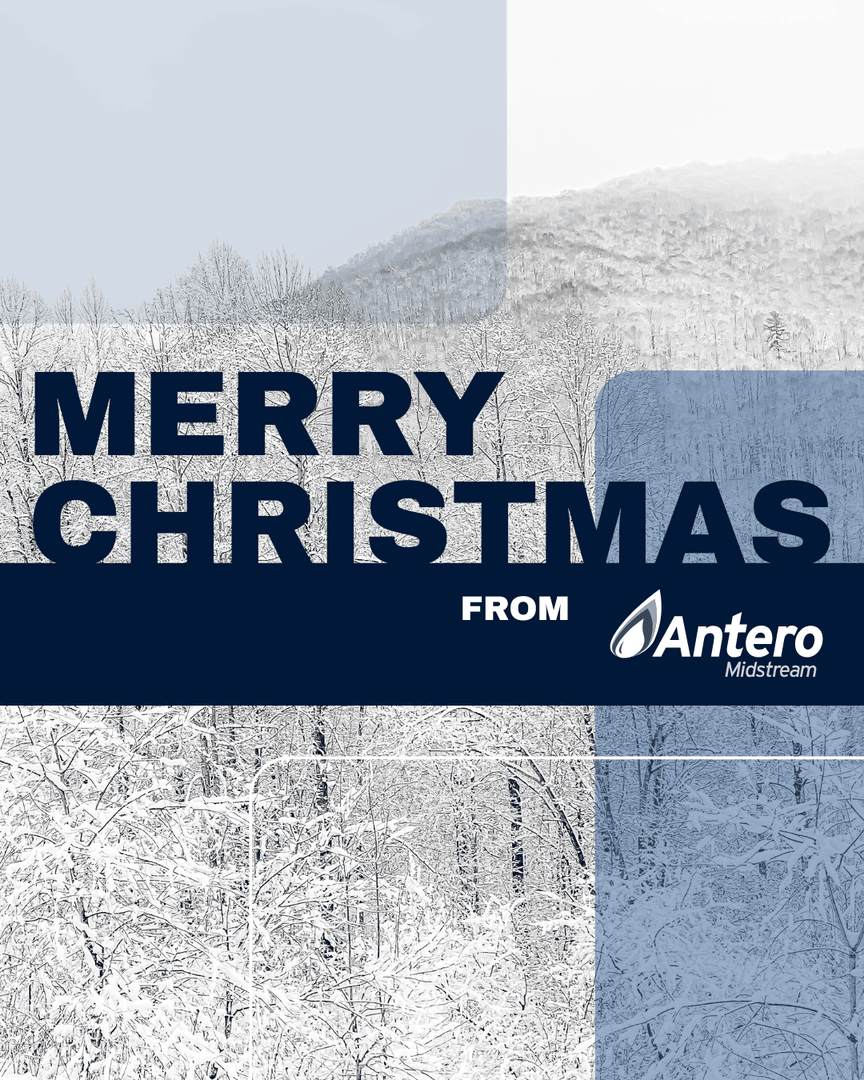 anteromid's tweet photo. Merry Christmas from Antero Midstream! Wishing you and your loved ones a holiday filled with joy, warmth, and treasured moments. https://t.co/C04BMNmuyR