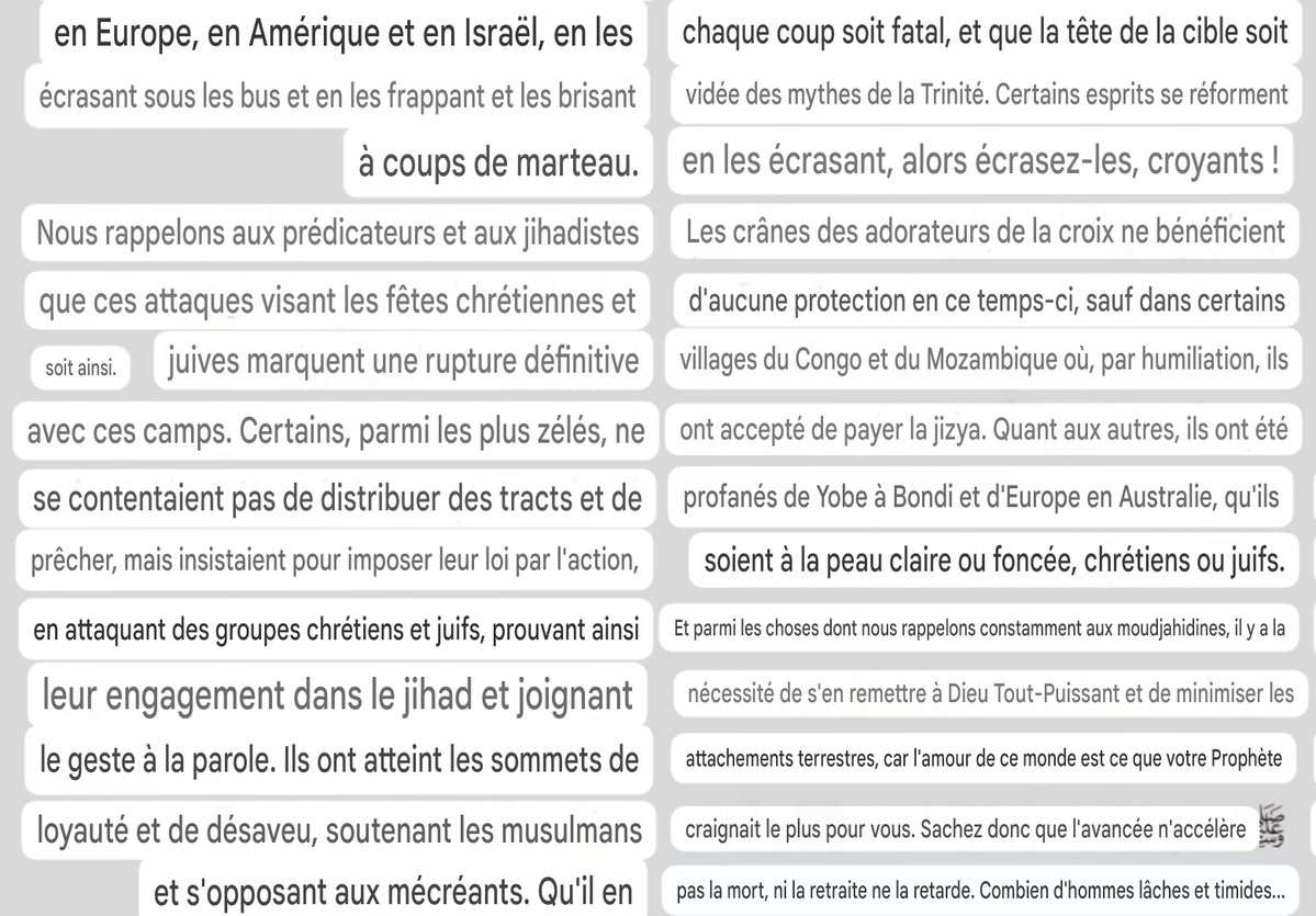 F_Desouche's tweet image. Dans l'edito « la saison de la terreur » du dernier Al-Naba, journal associée à l'État islamique, sorti aujourd'hui. Ils appellent a combattre les juifs et les chrétiens en Europe, Amérique et Israël, en les écrasants avec des bus et dévoilent un statut particulier à quelques…