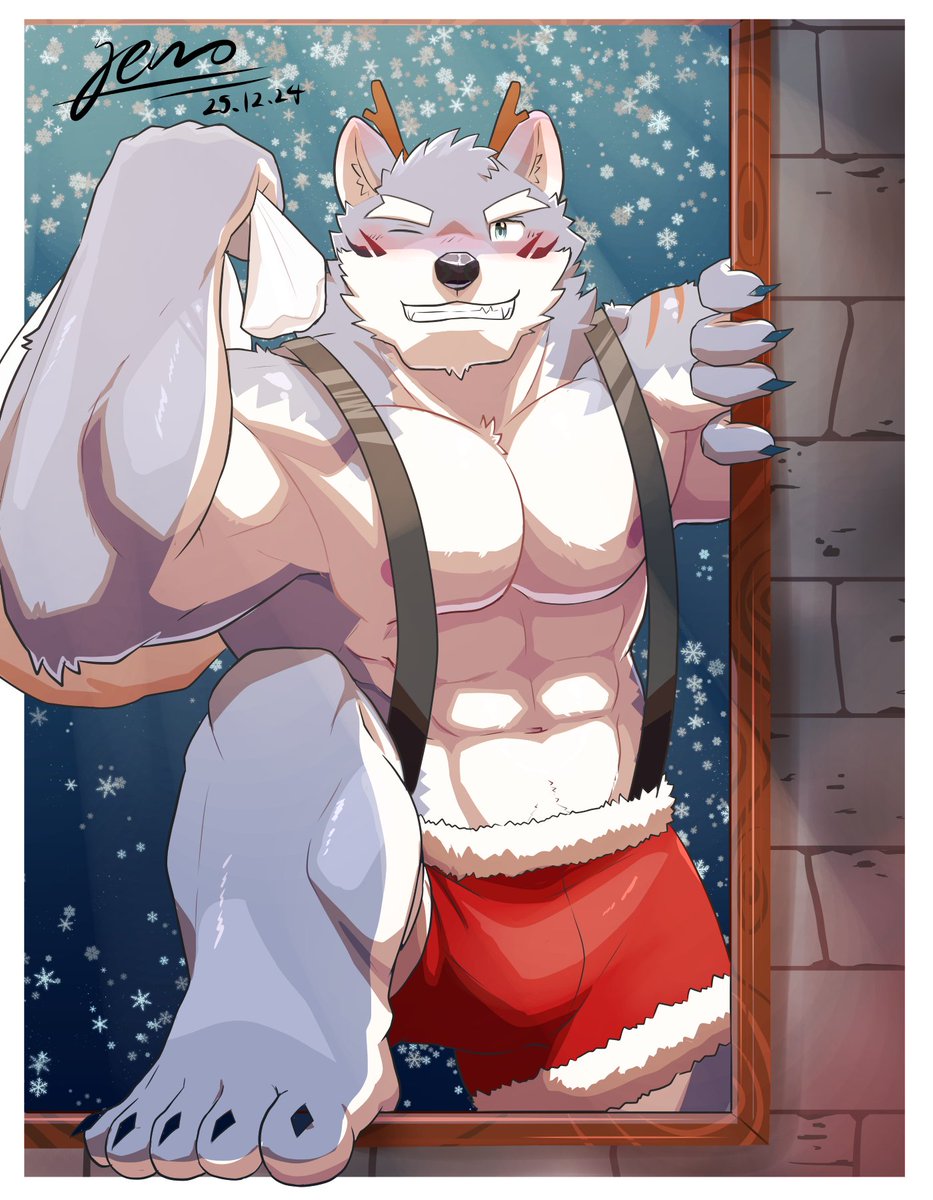 哈庫瑪來遲的聖誕禮物 （12/26）
~Merry Christmas~
#クレサガ　#クレイヴ・サーガ #furryartist