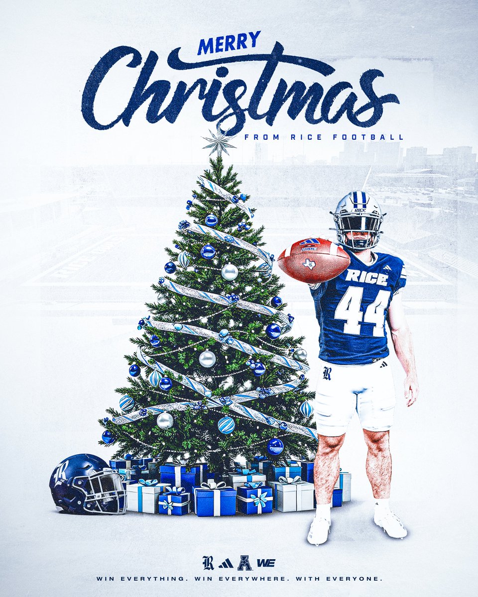 RiceFootball's tweet image. Merry Christmas, Owl Nation 🎄

#WE