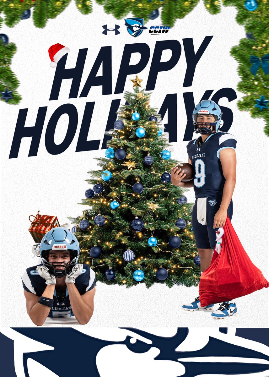 From Elmhurst University Football.. Happy Holidays!#TheBlueJayWay