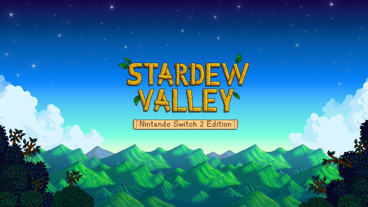 Stealth40k's tweet image. Stardew Valley Switch 2 Edition is out now!

Features:
- Mouse controls
- Local split-screen co-op for up to four players
- Online multiplayer for up to eight players
- Game Share support

Price: $14.99 (free upgrade available)

Christmas shadow drop is a bold move!
