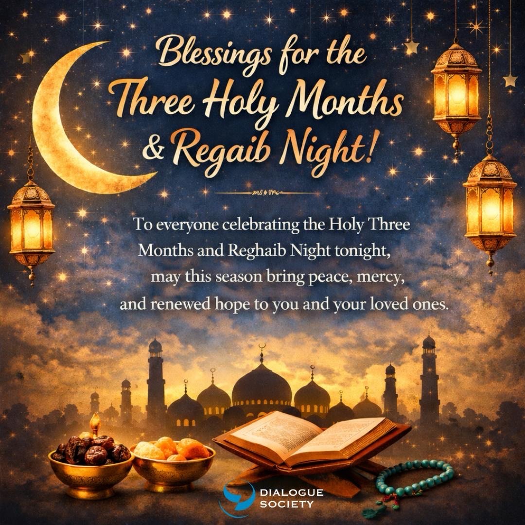 To everyone celebrating the Holy Three Months and Reghaib Night tonight, may this season bring peace, mercy, and renewed hope to you and your loved ones.