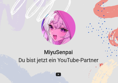 MiyuSenpaiVT's tweet image. DANKE für dieses unfassbare Weihnachtsgeschenk! 🥹💜

Ich kann es einfach kaum glauben, aber wir sind YOUTUBE-PARTNER!  🥳

Vielen Dank an jeden, der an mich geglaubt hat!! Euer Support ist unfassbar und ich bin einfach nur Dankbar! 🫶