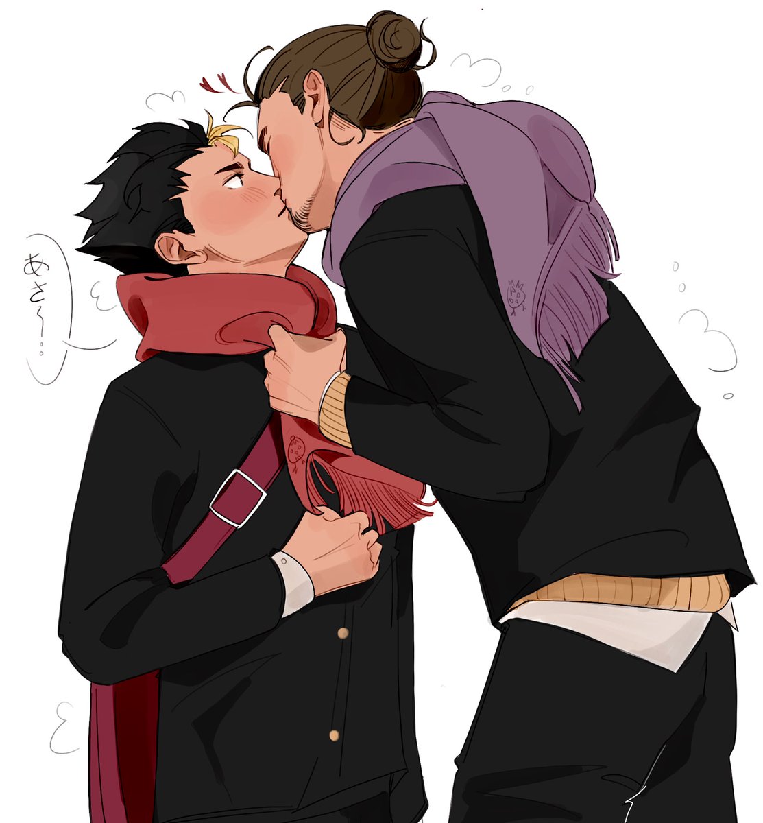 unexpected kiss