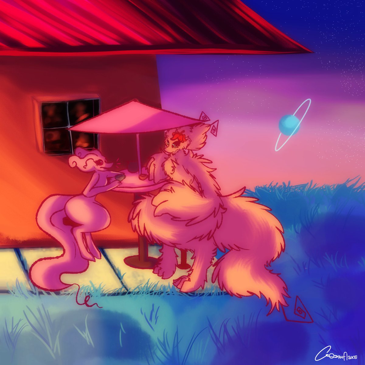 cornflakedrawzz's tweet photo. late bday / xmas present for @puddingandp1 with her gieeg oc piiue :3 #earthbound #mothercogdis #gieeg https://t.co/fGts3EezA3