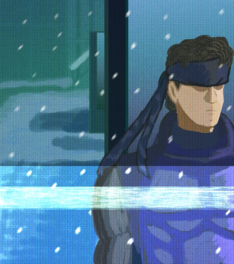 I made this Xmas gift for my friend, <a href="/HarucchiSaan/">Harucchi (COMMS CLOSED)</a>  Enjoy 🎁💕 

#MGS #PS1 #solidsnake