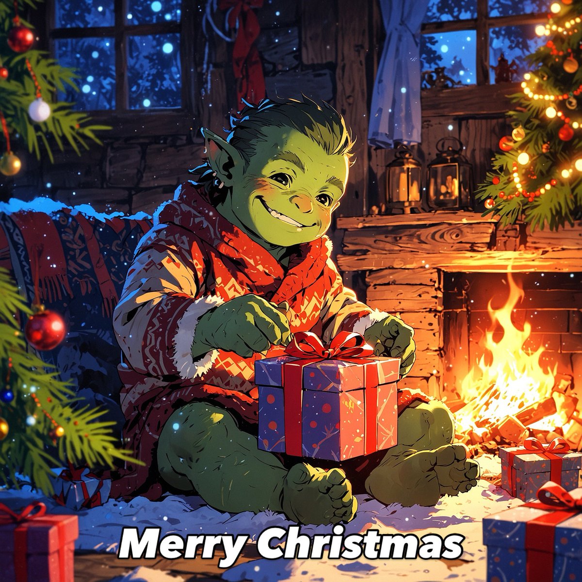 SorolifGames's tweet photo. 🇬🇧Even orcs enjoy the magic of Christmas 🎄🎁
Wishing you all a very Merry Christmas, full of special moments and great surprises.

🇫🇷Même les orcs savent apprécier la magie de Noël 🎄🎁
Je vous souhaite à toutes et à tous un très joyeux Noël

#MerryChristmas #Fantasy #Gaming https://t.co/A4SLFFZwuh