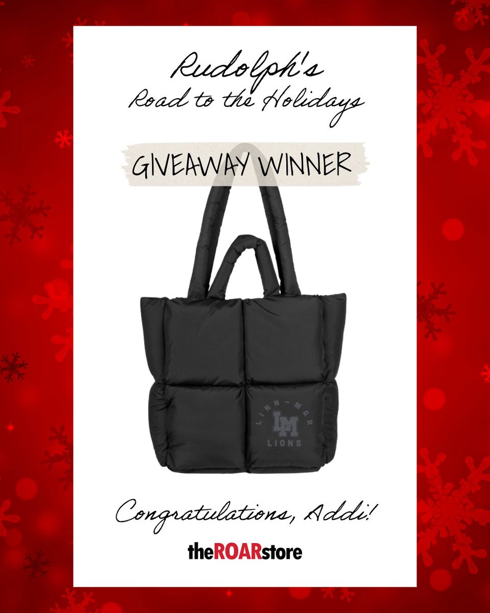 We're wrapping up the holiday season... A huge thank you to all who participated in our end of year giveaway! Congrats to LMHS Senior, Addi M., who won a Puff Tote Bag! Similar bags will be available at the store next month! 🛍️