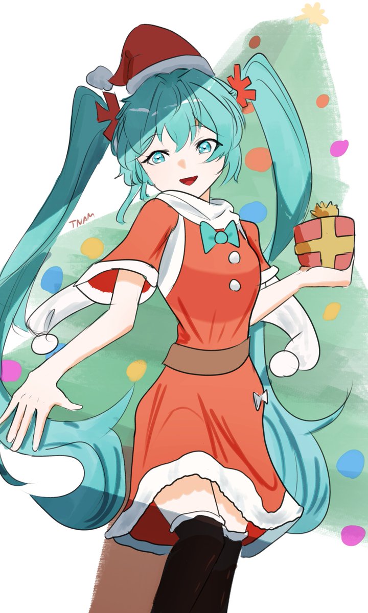 totallynotameme's tweet photo. happy miku holidays people #miku_art https://t.co/mTfk4JR3ef