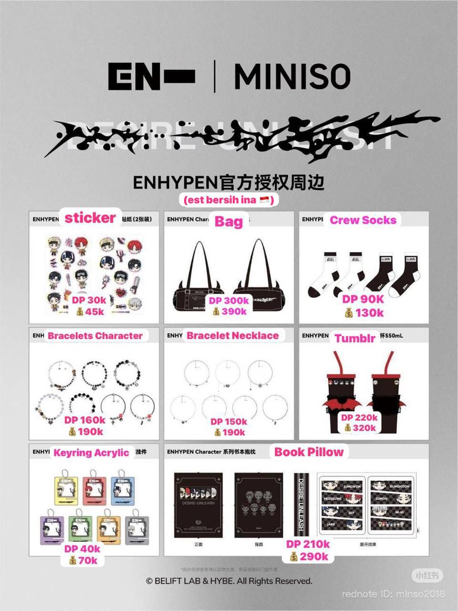 diraeight's tweet photo. hi enjin! aku buka jastip Enhypen Pop Up Store x Miniso 🇨🇳 (pre order) 

boleh tanya-tanya dulu dm me for more details <3 https://t.co/1hjrWm5xQt