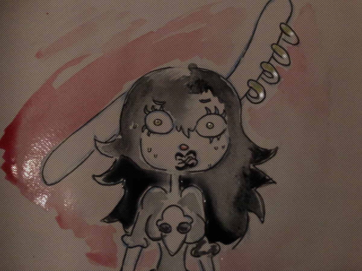 UNGR3's tweet photo. https://t.co/lK5KlwuUyW added digital layers on top of the traditional watercolor drawing #inked #watercolor #digitallayers #bunny #bunnygirl #anthro https://t.co/KTcVbKPmVN