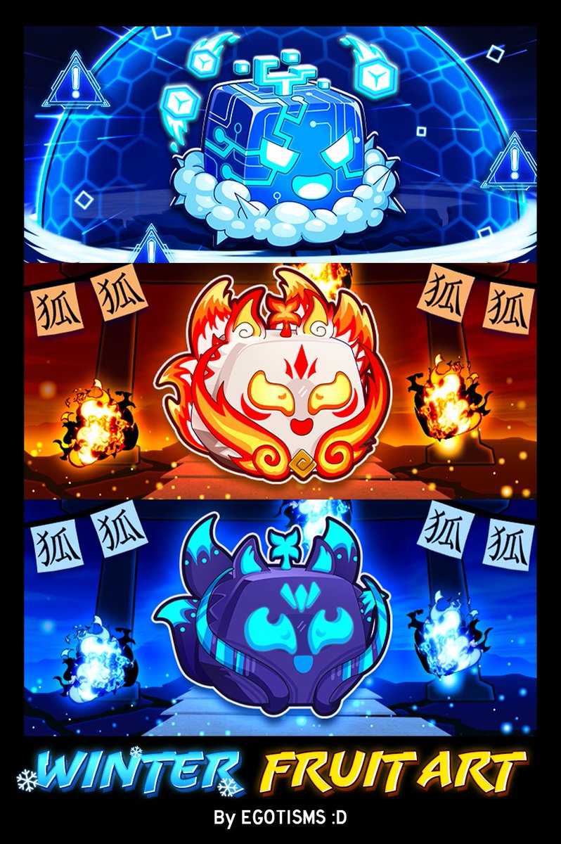 ☃️New winter 2025 fruit shop artworks for <a href="/BloxFruits/">Blox Fruits</a> #Roblox #RobloxDev