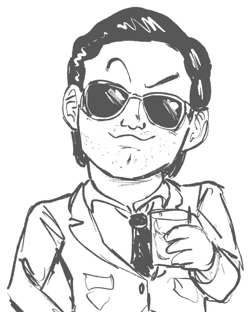 grifin_station's tweet image. Masayuki Uchiyama caricature doodle
内山正幸の似顔絵落書き