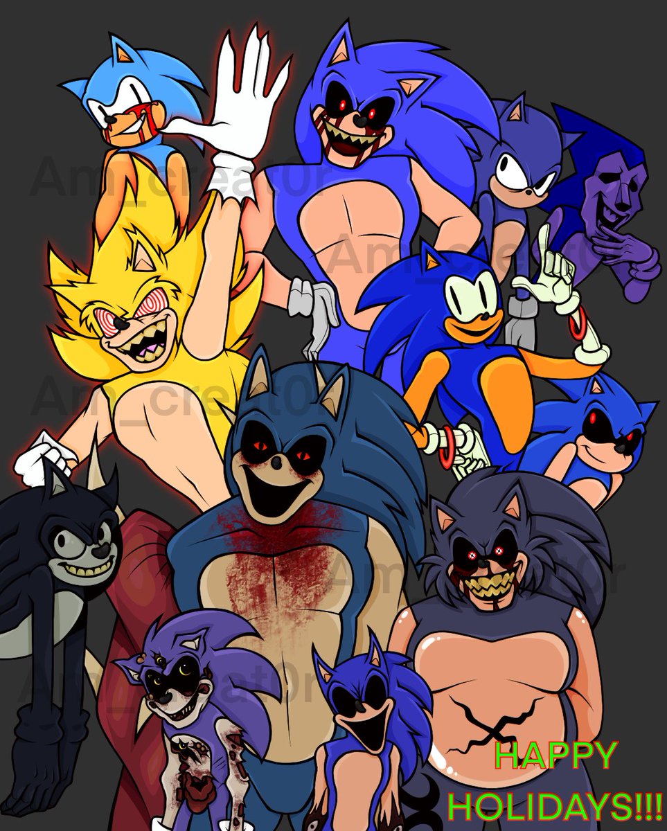 Happy holidays and merry Christmas from your favorite EXE’s!
#art #digitalart #christmas #sonicexe #fanart