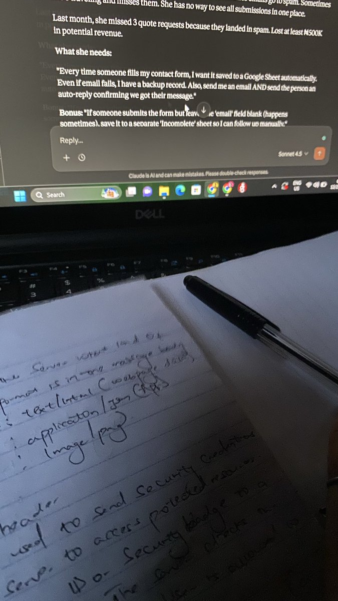 __chibugo's tweet photo. Day 3 (Post 2)
Studied RESTful APIs and Params. About to sketch a workflow for a practice project.
#LearninInPublic #Consistency #n8n #Automation https://t.co/GKZtbHEm4F