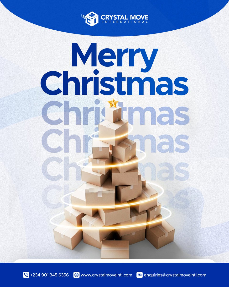 Crystalmoveintl's tweet photo. Merry Christmas! From all of us at Crystal Move Int’l 🎄❤️

May your celebrations be filled with love, laughter, and cherished memories with family and friends.

#MerryChristmas #SeasonGreetings #HappyHolidays #crystalmoveintl https://t.co/pjx9TydL7V