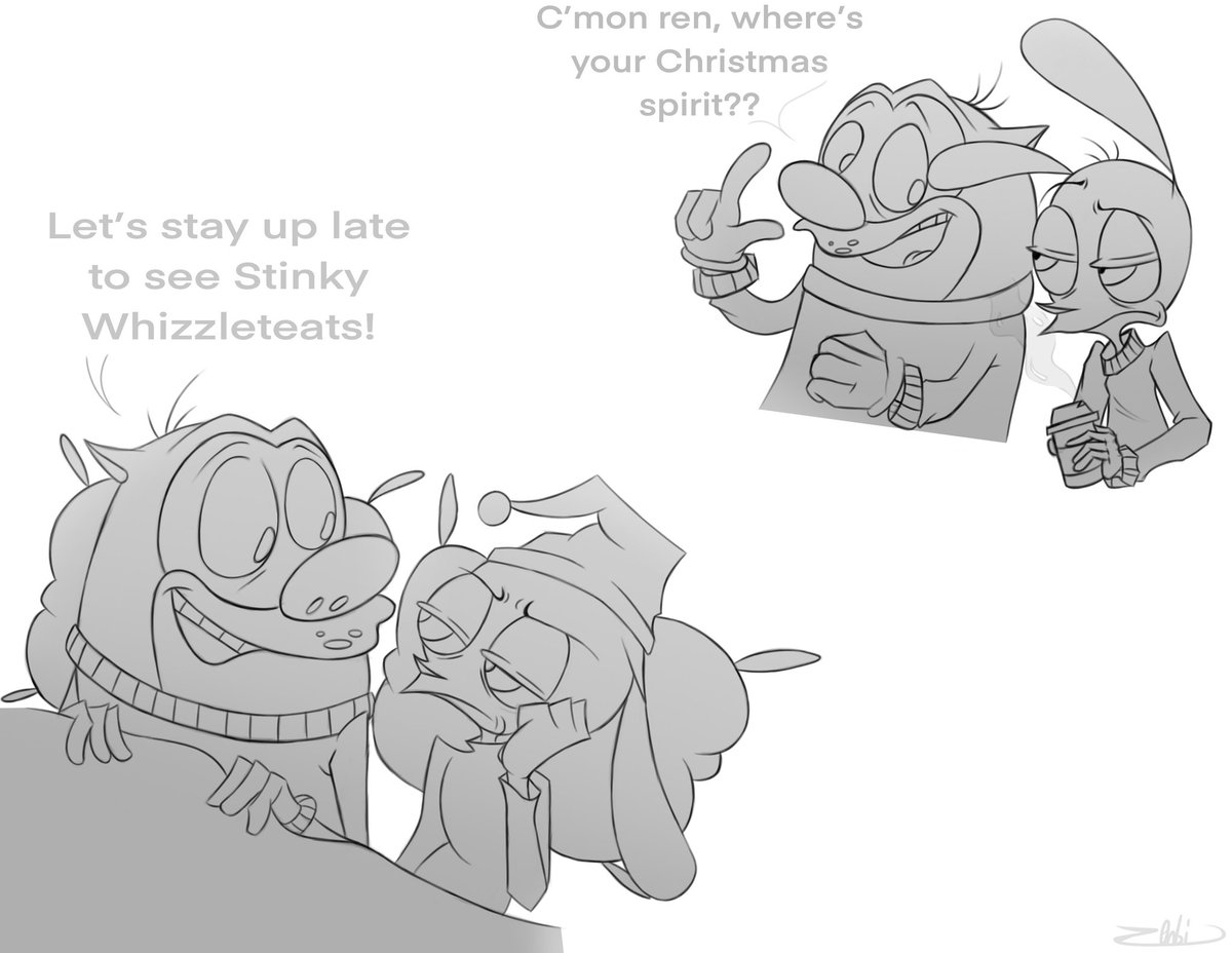 z0nbii's tweet photo. A doodle to go along with the yaksmas drawing
#renandstimpy #renandstimpyshow #rempy #renandstimpyart #Nickelodeon https://t.co/jiB9P5unX4