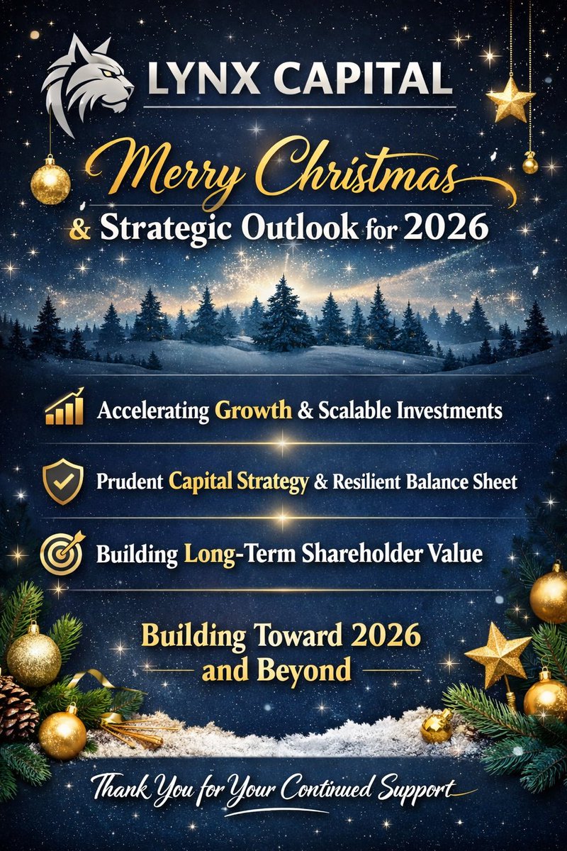 $FKST <a href="/LynxCapitalCo/">Lynx_Capital</a> Wishes Shareholders a Merry Christmas and a Prosperous New Year

As the year draws to a close, the leadership team at #LynxCapital would like to extend our sincere appreciation and warmest Christmas wishes to our shareholders, partners, and supporters around