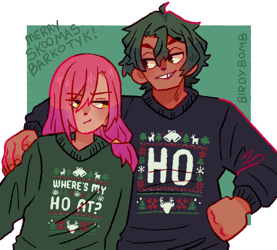 Matchablossom 🍵🌸 Sweaters
Kaoru lost a bet, and had to wear the sweaters Kojiro picked~