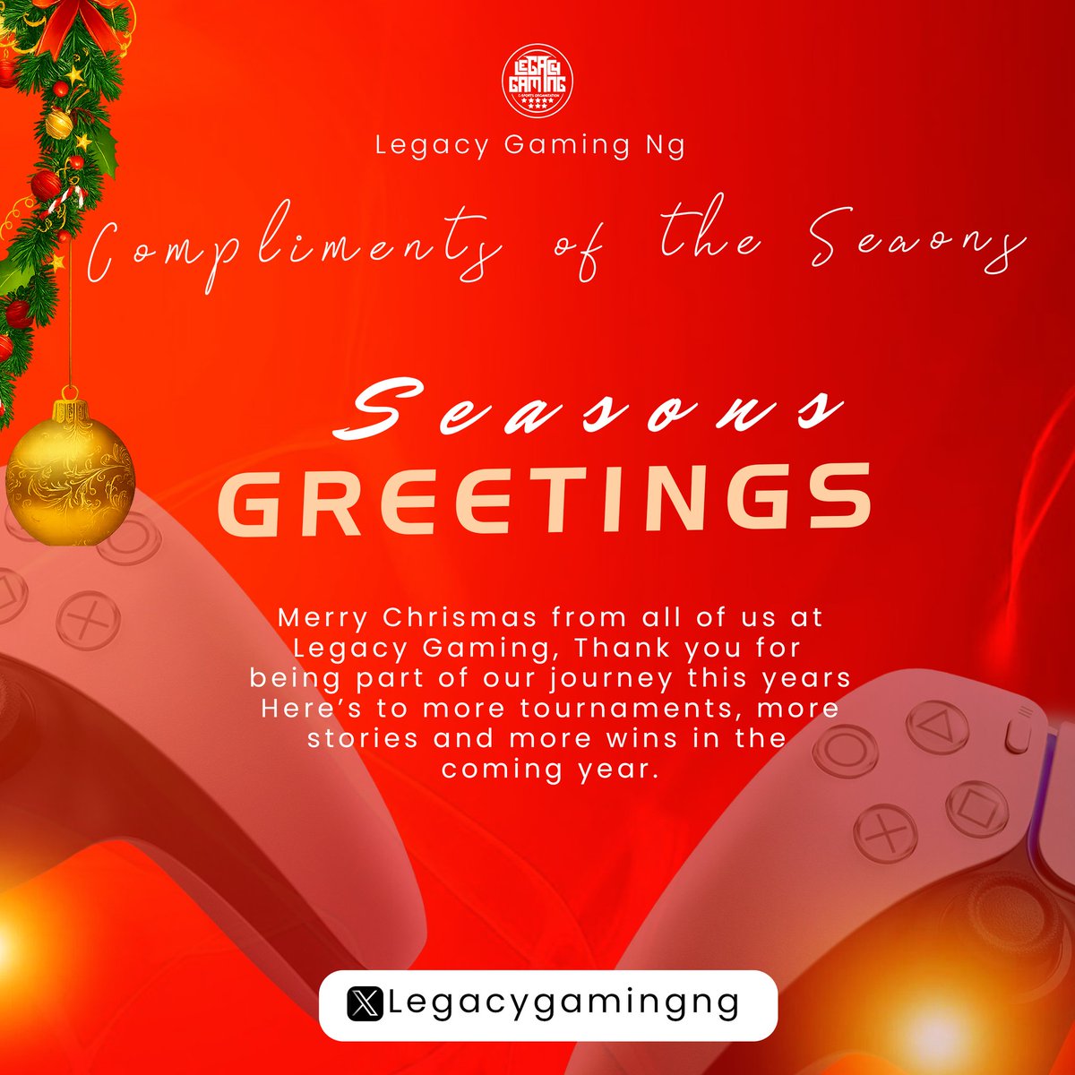 Hello gamers. It has been an exhilarating ride with you all through to the last week of the year 2025. Once again, thank you for being part of our journey. And here's to more wins and new games in the coming year.
             We wish us all a Merry Christmas and a Happy new year