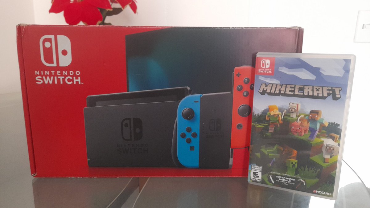 DreamAley_'s tweet photo. @BobicraftMC Pues santa me regaló una Nintendo Switch con su buen Minecraft 🗣️🔥 https://t.co/A9m2YUWn9f