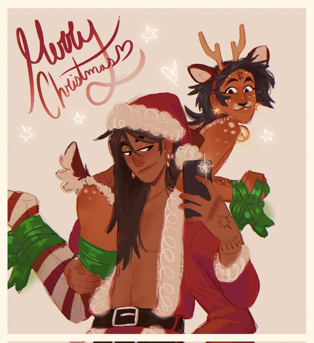 MERRY CHRIMBUS 🎉🎉
From my and <a href="/Frostel3/">Frostel_</a>'s OC 🤗