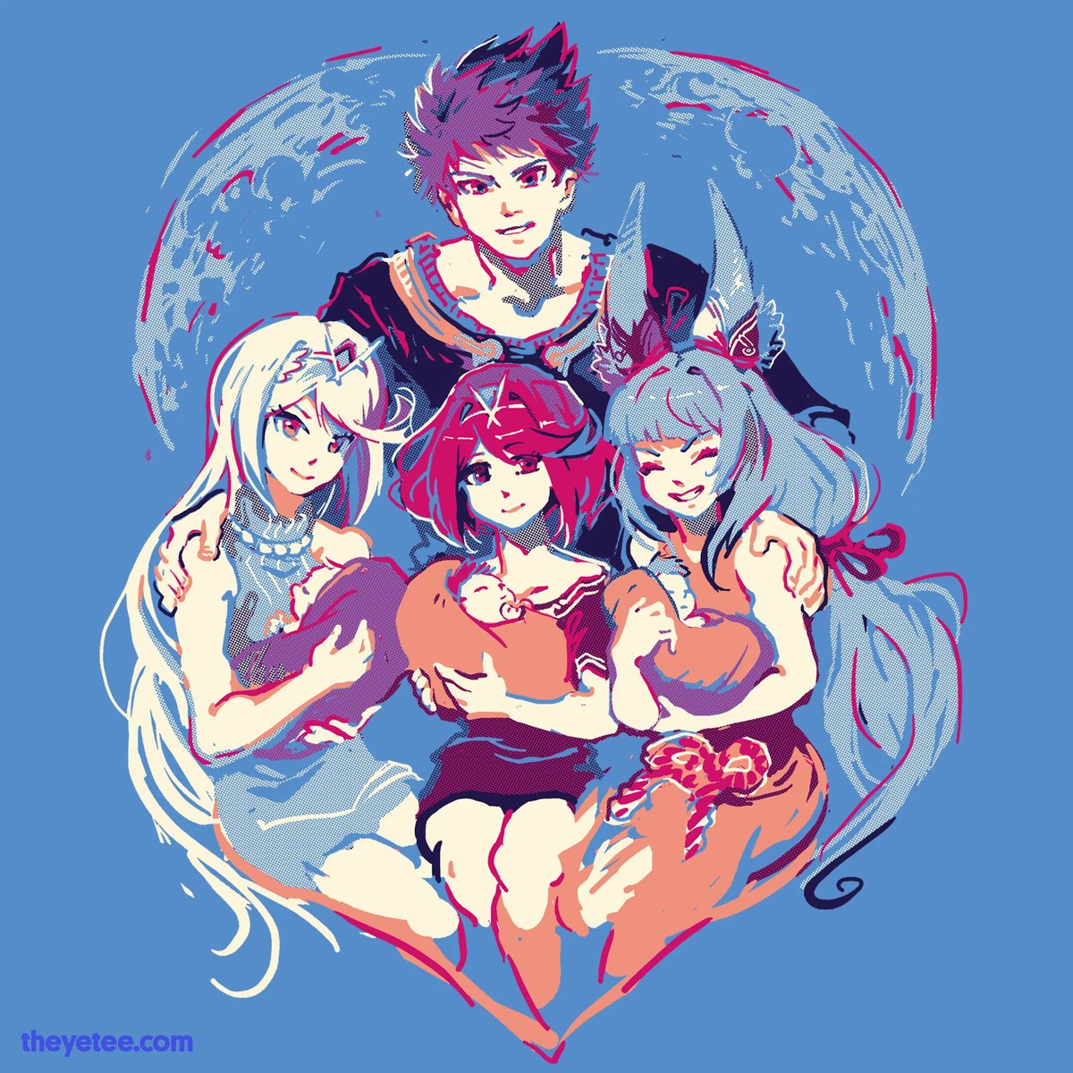 Wario64's tweet photo. Xenoblade - One Big Happy Family t-shirt is $20 at The Yetee (today only) https://t.co/E4Eo4gN1SP #ad https://t.co/yGURwsgTnP