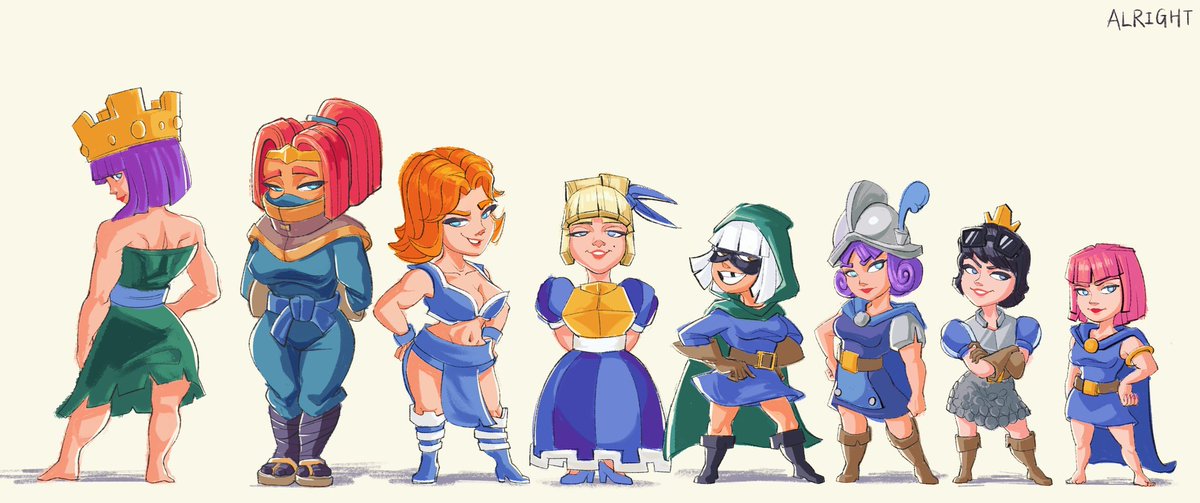 AlrightMa123's tweet image. Who's the tallest?Which one is ur love?😛😛😛
#ClashRoyaleArt 
#Clashroyale 
#clashroyalefanart 
art by me