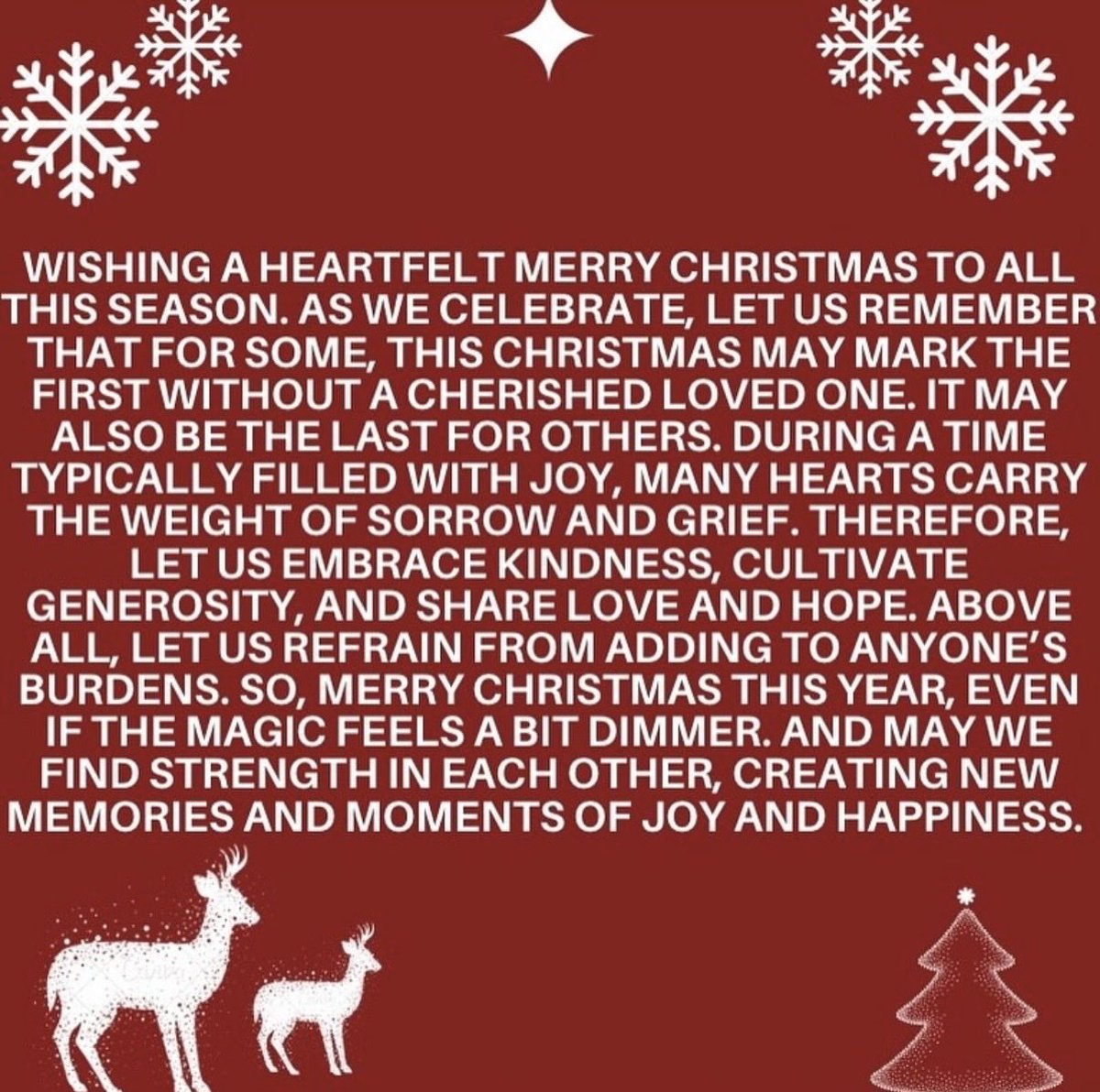 Native_Pathways's tweet photo. We wish everyone a Merry Christmas. May your Christmas be filled with special moments, warmth, peace, love and happiness. ❤️ Native American Pathways 

#MerryChristmas #Christmas #mentalhealthmatters #mentalhealth #Kindness https://t.co/DHuQe87xSO