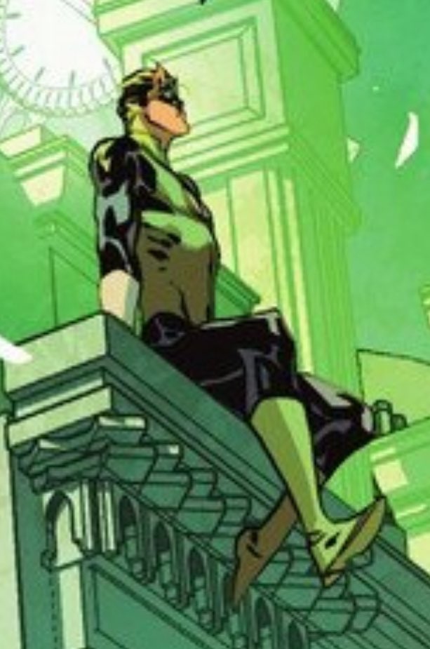 renviary's tweet image. hal jordan being posed in babygirl ways since 1959