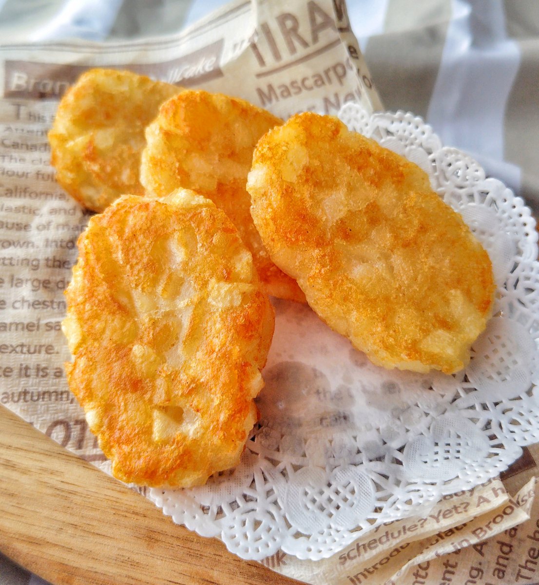 chefnyankitchen's tweet photo. マクドナルドのハッシュポテト好きな人へ。
朝マック限定でなかなか食べれないからお家で試行錯誤しながら再現してみました。カリッとホクホクでザク切りじゃがいもの食感がたまらなく美味しい。シンプルな材料で手軽に作れるレシピ詳細は↓ https://t.co/EurEF18wlp