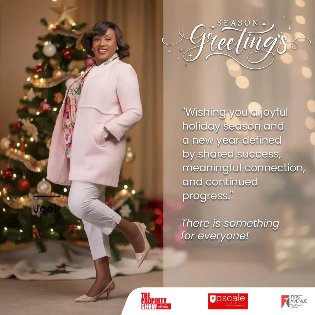 FirstAvenueKE's tweet photo. Season’s greetings from The Property Show &amp; First Avenue 🎄✨ Thank you for trusting us with your property journey. Here’s to more growth, smart investments and dream homes in the New Year. Merry Christmas &amp; Happy New Year 🏡 https://t.co/ftDv4r6wj7