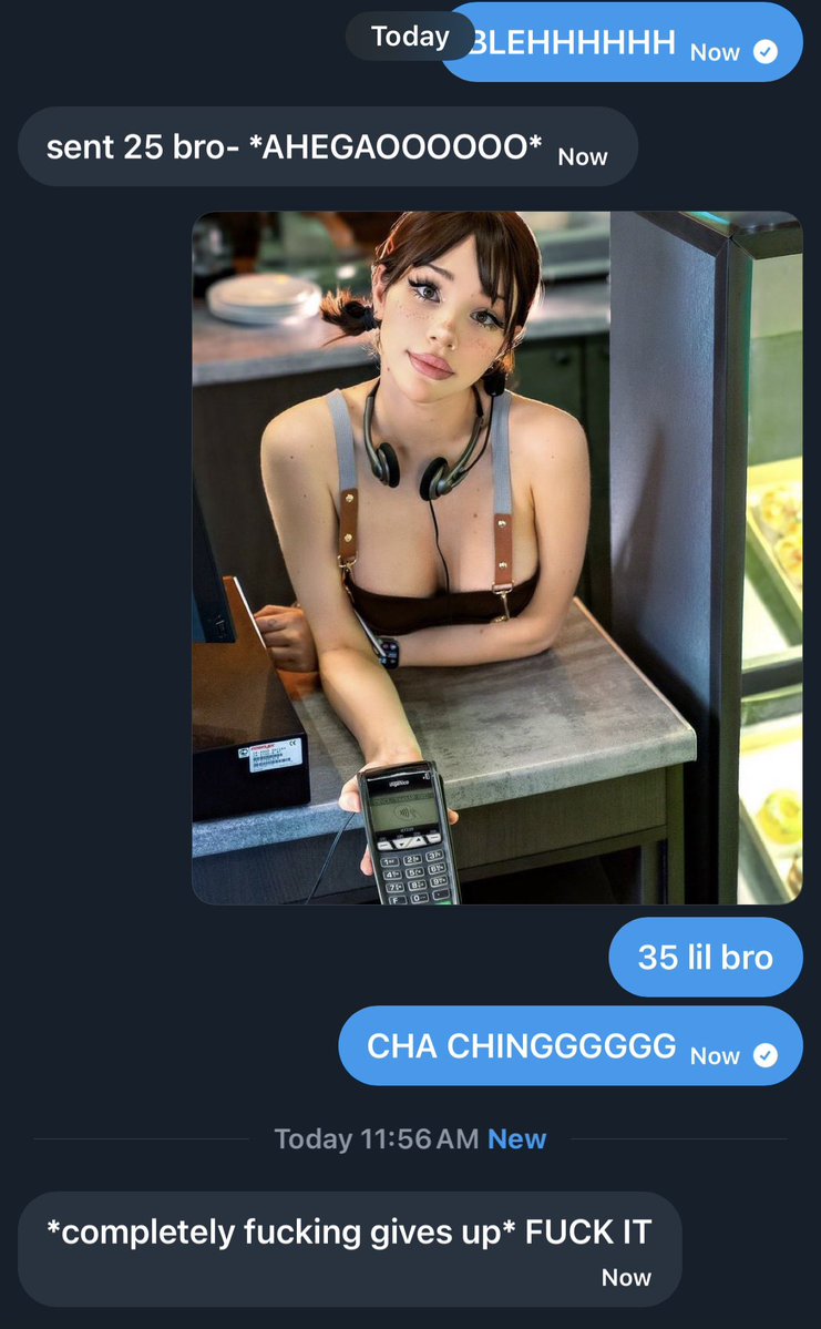 ScamDaddyG's tweet image. $1k Day and it’s not even 1pm 
Lil bro sent $300 to cum after ruining his orgasm 💀💀

Make this Christmas your worst one yet 😇