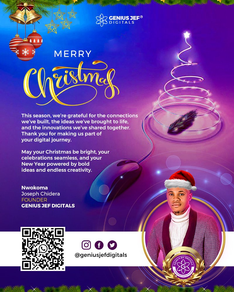 Genius_jef's tweet photo. Merry Christmas from GENIUS JEF DIGITALS https://t.co/GwR4jWuKme