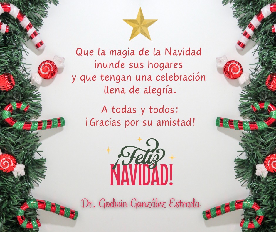 ¡¡FELIZ NAVIDAD!! 🎄 Que el regalo más preciado sea estar rodeados de sus seres queridos y llenos de salud. 
Un abrazo cálido a todas y todos ✨