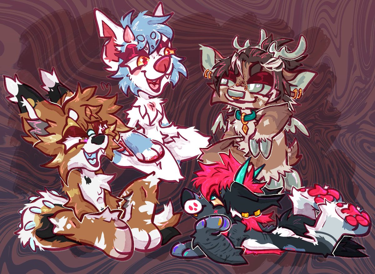 [g] chibis for friends!! 

Merry christmas to my little gang I love you so much!! Im glad you are part of my life 💖🥹