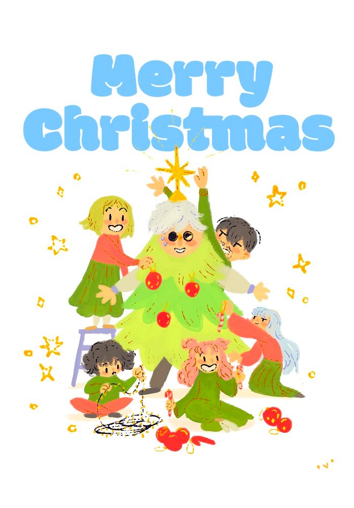 SpinchAndSuch's tweet image. A Christmas card doodle I made
#witchhatatelier #Δ帽子