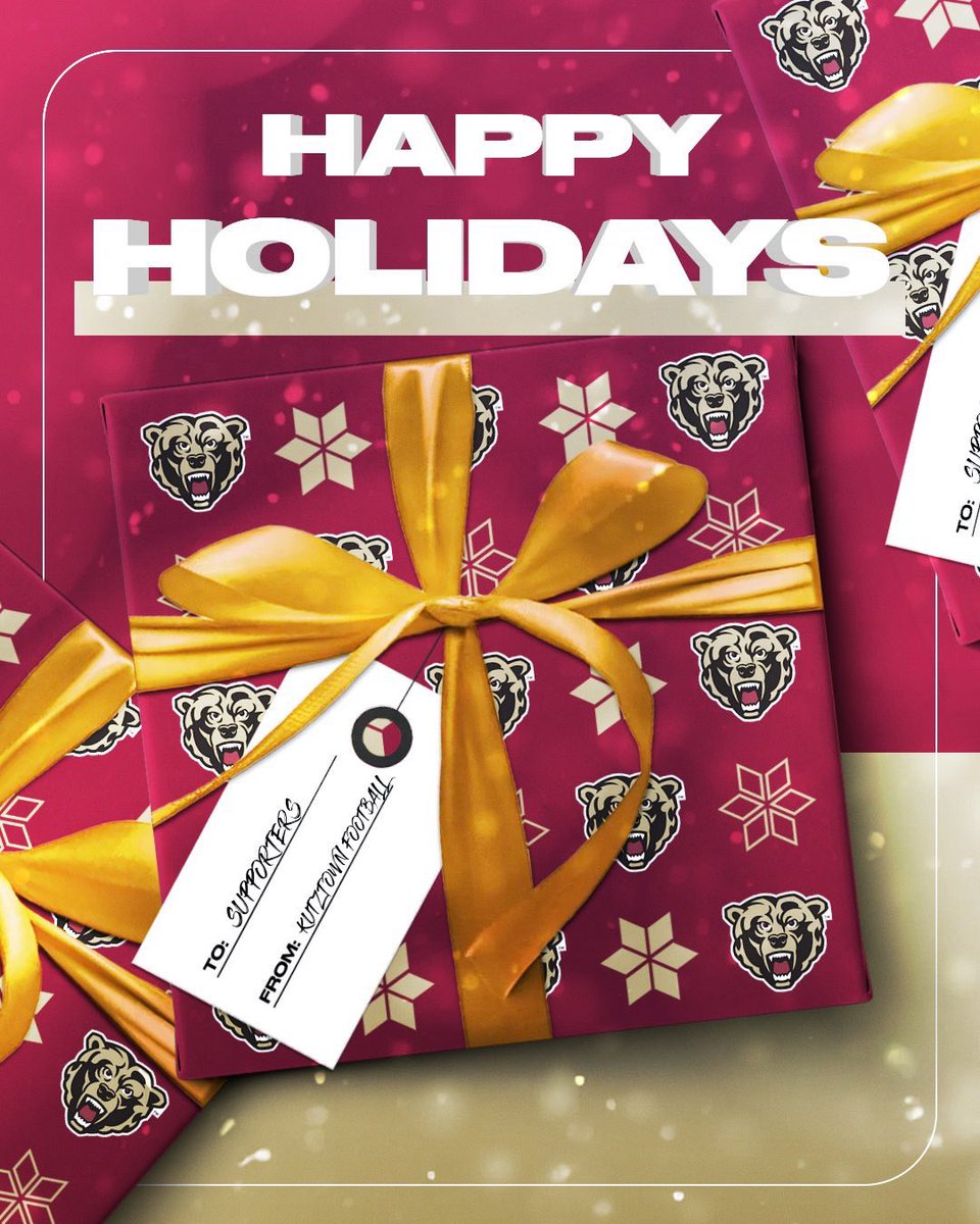 KUBearsFootball's tweet image. Merry Christmas and Happy Holidays! 

#BearsEat #1-0