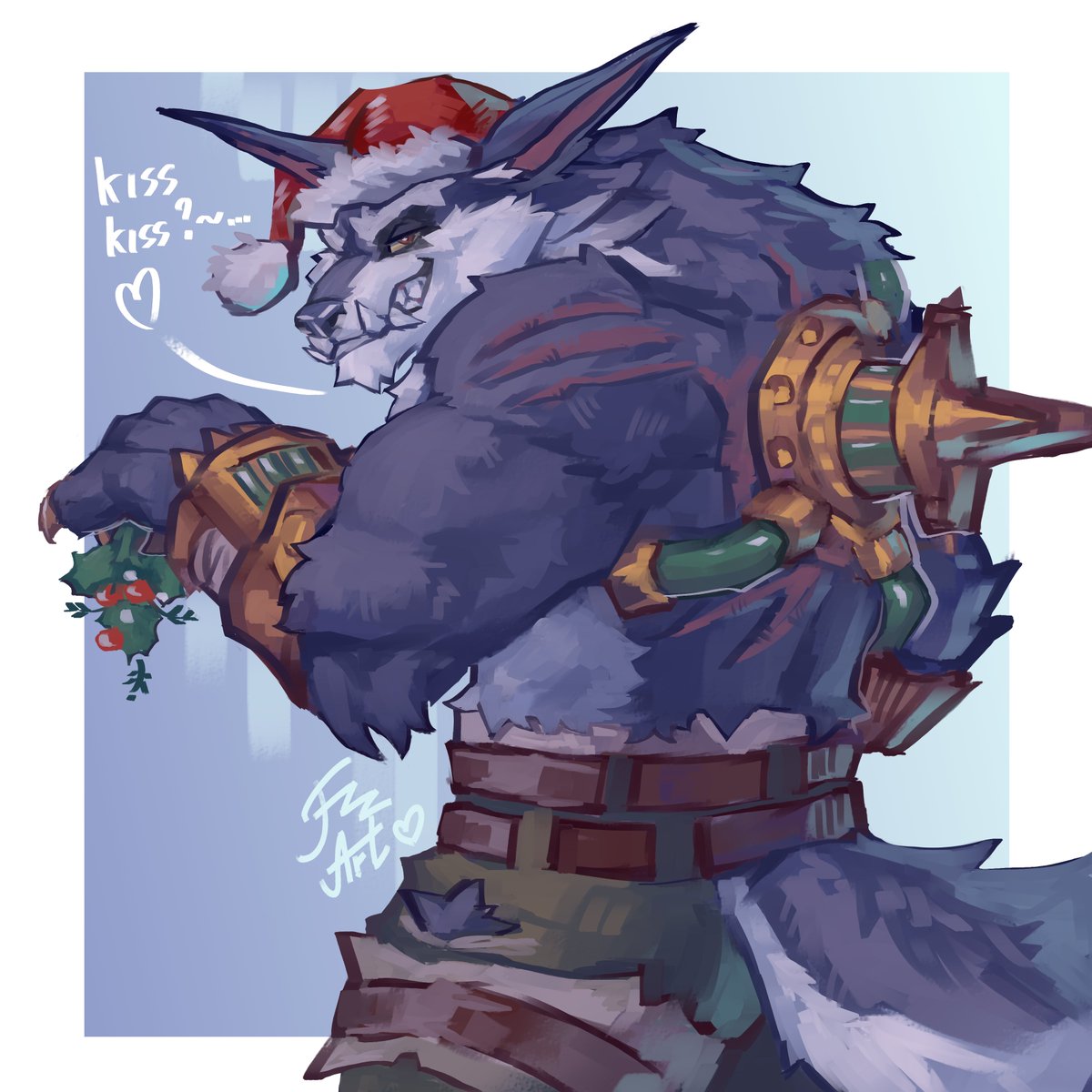 faurenzzart's tweet image. Happy wolpmas from wiwi~ 🎄🐺
#warwick #furryart