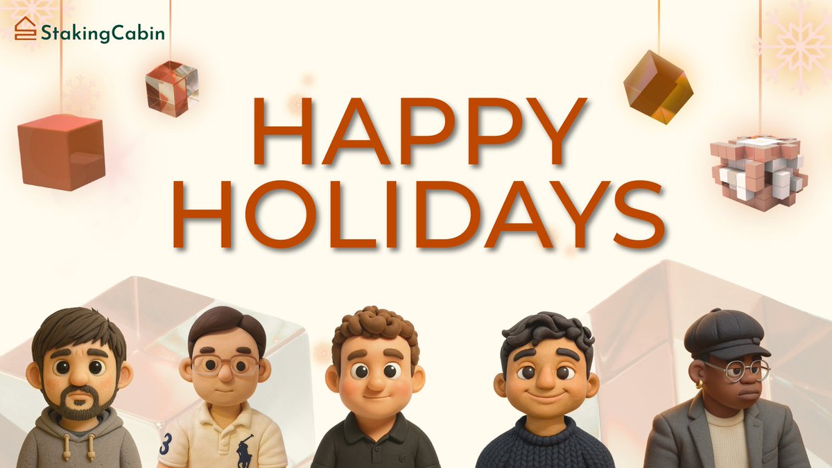 stakingcabin's tweet image. Happy Holidays from our team to yours ❤️