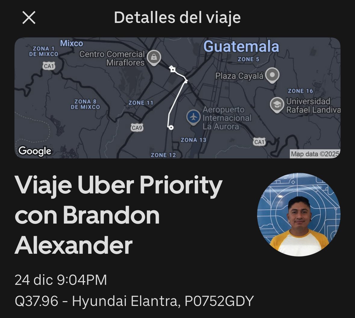 Y a todas mis amigas, les deseo que NUNCA se suban con este man, que las va a dejar tirada y no va a llevarlas a su destino y las va a hacer sentir inseguras. 

A mi me quería dejar tirada en la colonia Landivar.