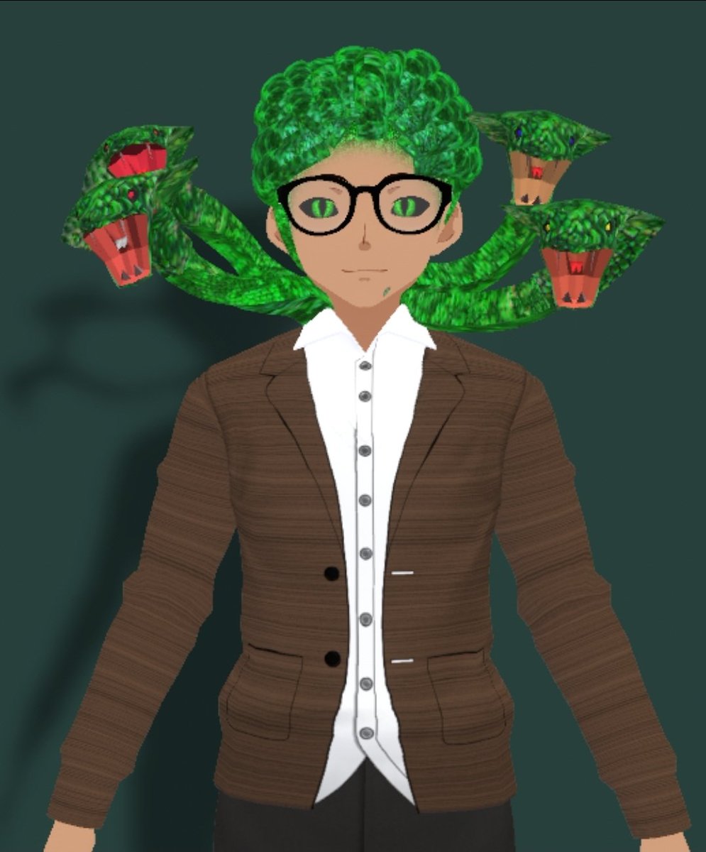 ElementalDAR's tweet photo. @MintyCosmos This is my little nerd. A Gorgon substitute teacher.
A great excuse for a Vtuber with a lisp. https://t.co/29oygUwbAN