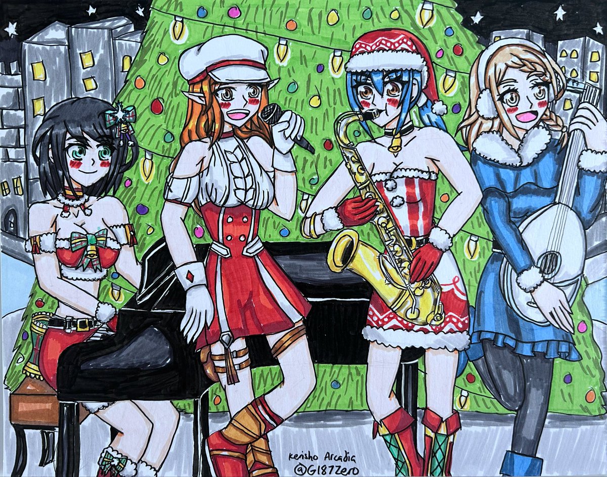 G187Zero's tweet photo. Merry Christmas SAOIF 2025
Thank you @MB14Gaming14, @CrystalTikal, TheMightybismarck, Drytransportation, Konaru2022, and Deathwalker321!
#SwordArtOnline #fanart #originalcharacters #IntegralFactor (1/2) https://t.co/saC1EVPB7e