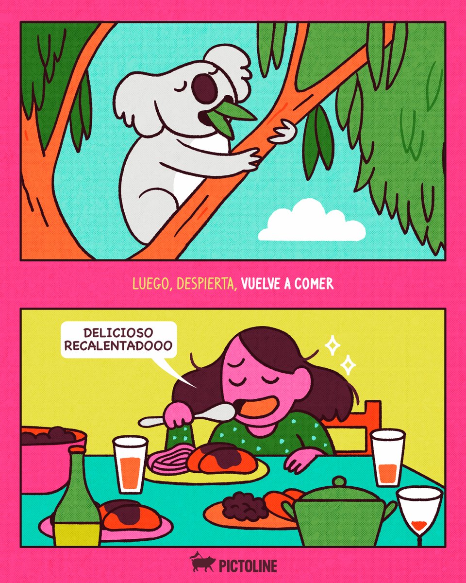 pictoline's tweet image. Si en estas fechas tu único plan es comer, dormir, comer, dormir… ¡Felicidades: eres un koala! 🐨🎄

#koala #feliznavidad #navidad #recalentado #dormir #comer #koalalife #animales #ciencia #pictoline